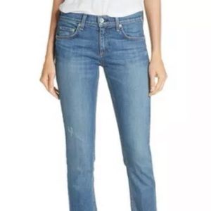 Rag & Bone women’s Dre Slim Fit Boyfriend Jeans, Size 26 - Blue